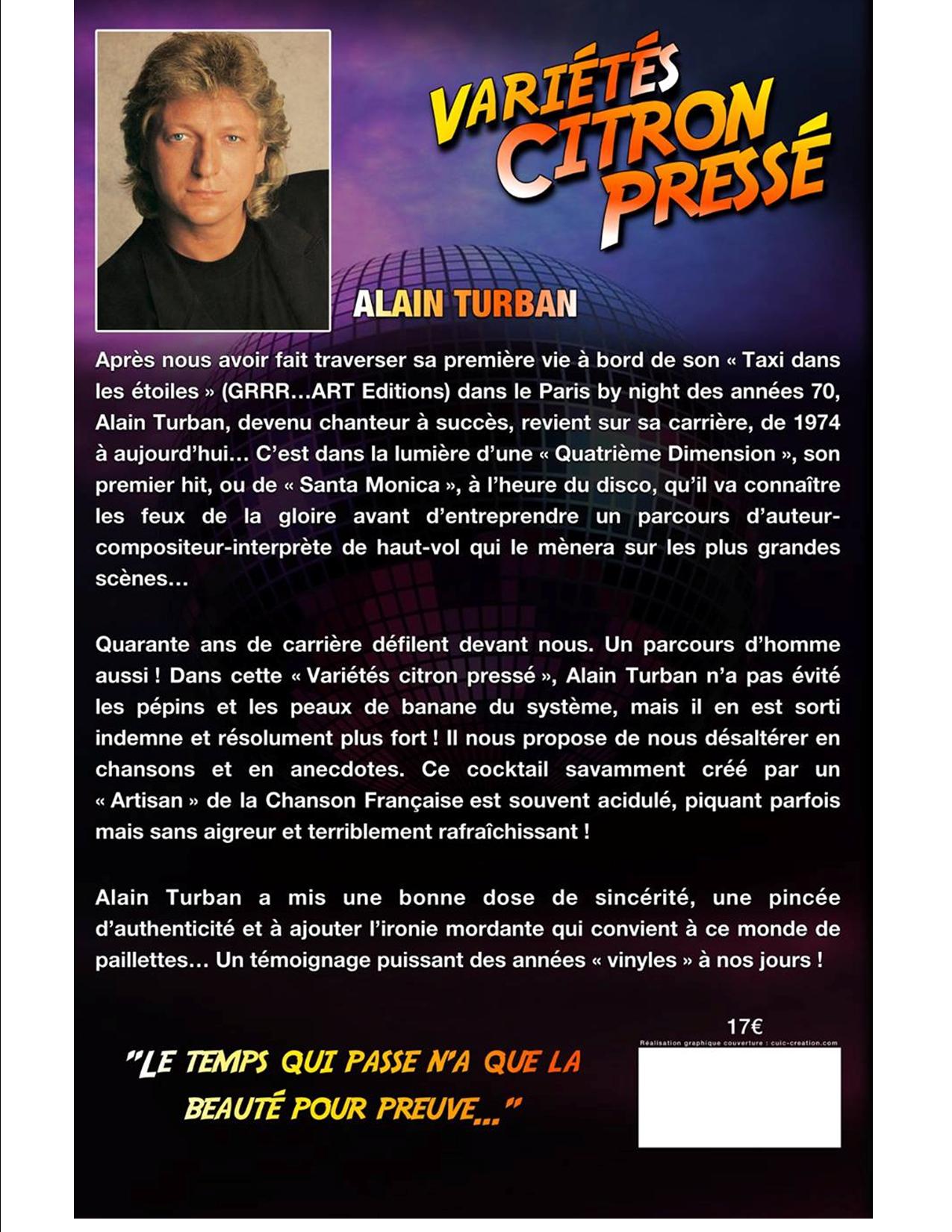 Alain turban varietes citron presse verso