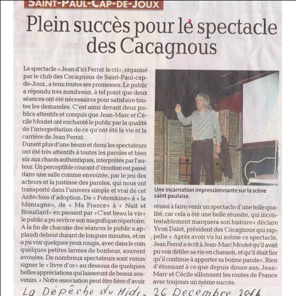 Article st paul cap de joux