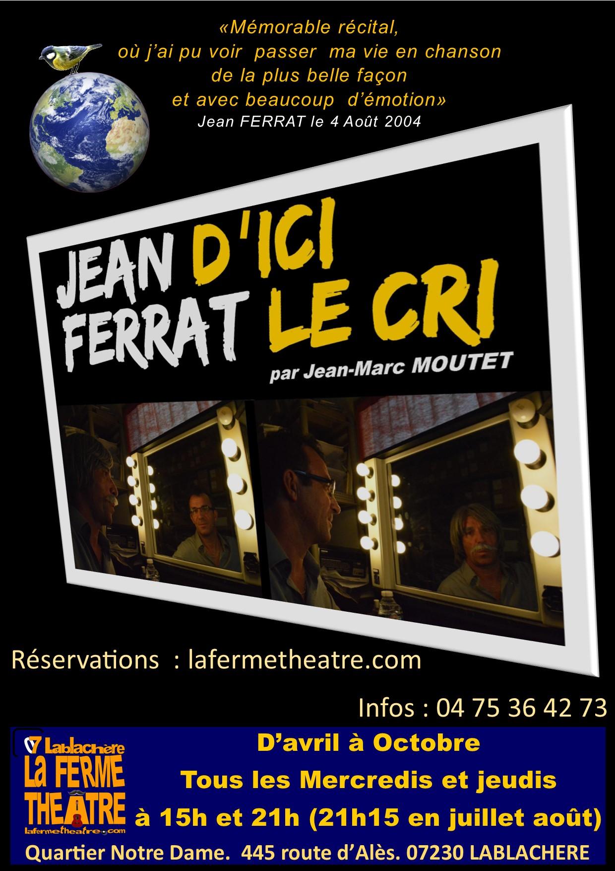 Affiche 2022 jean d ici ferrat le cri 2022