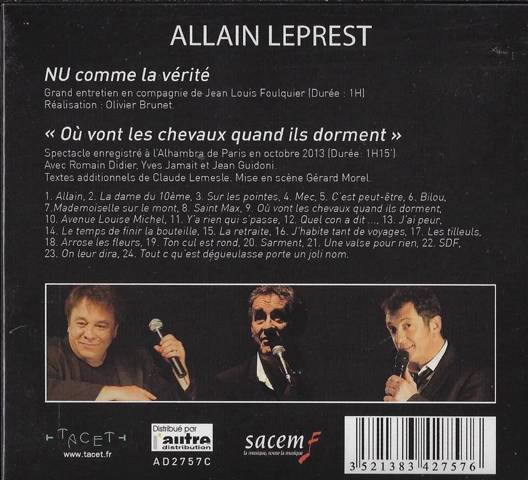 Allain leprest par yves jamait romain didier et jean guidoni