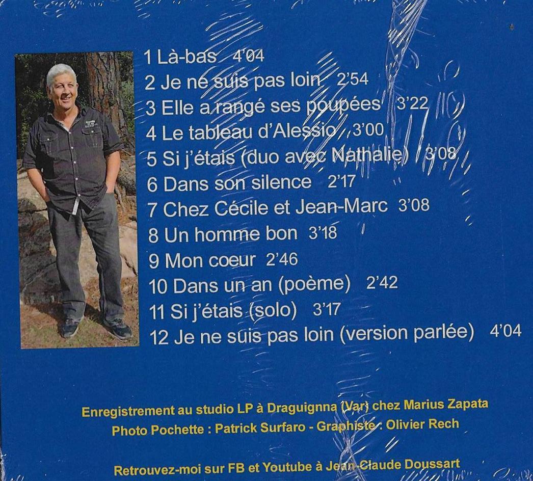 Jean claude doussart cd dedicaces dos