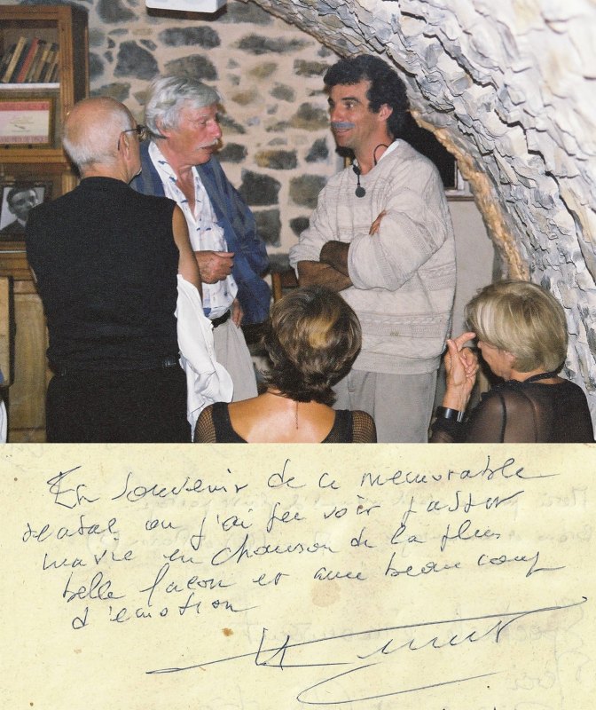 Jean ferrat colette ferrat jacques boyer jean marc moutet a la ferme theatre