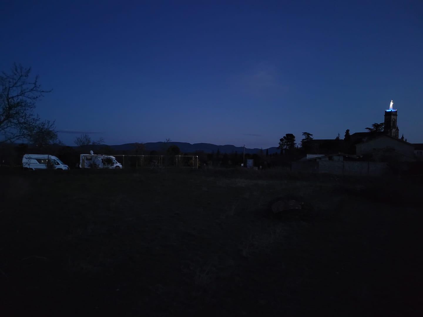 Park for night lablachere sud ardeche