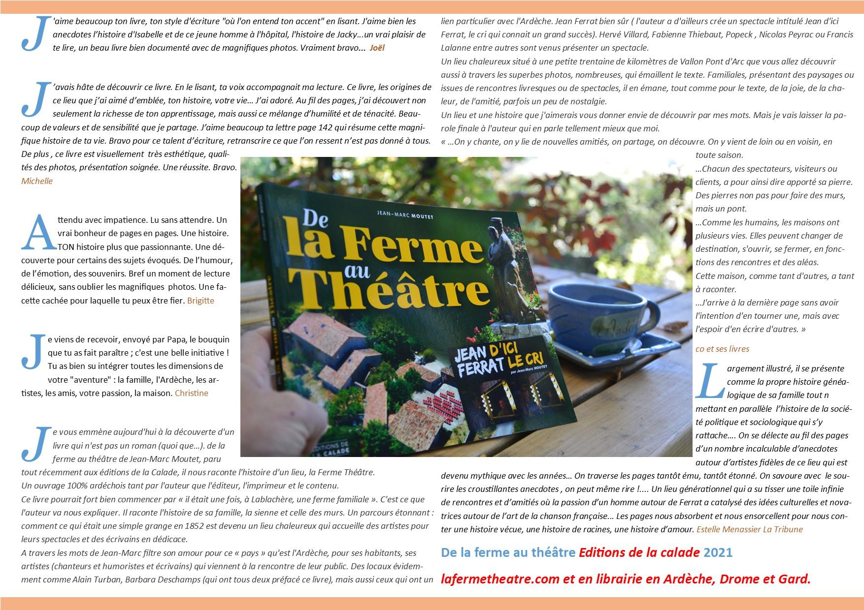 Presentation de la ferme au theatre